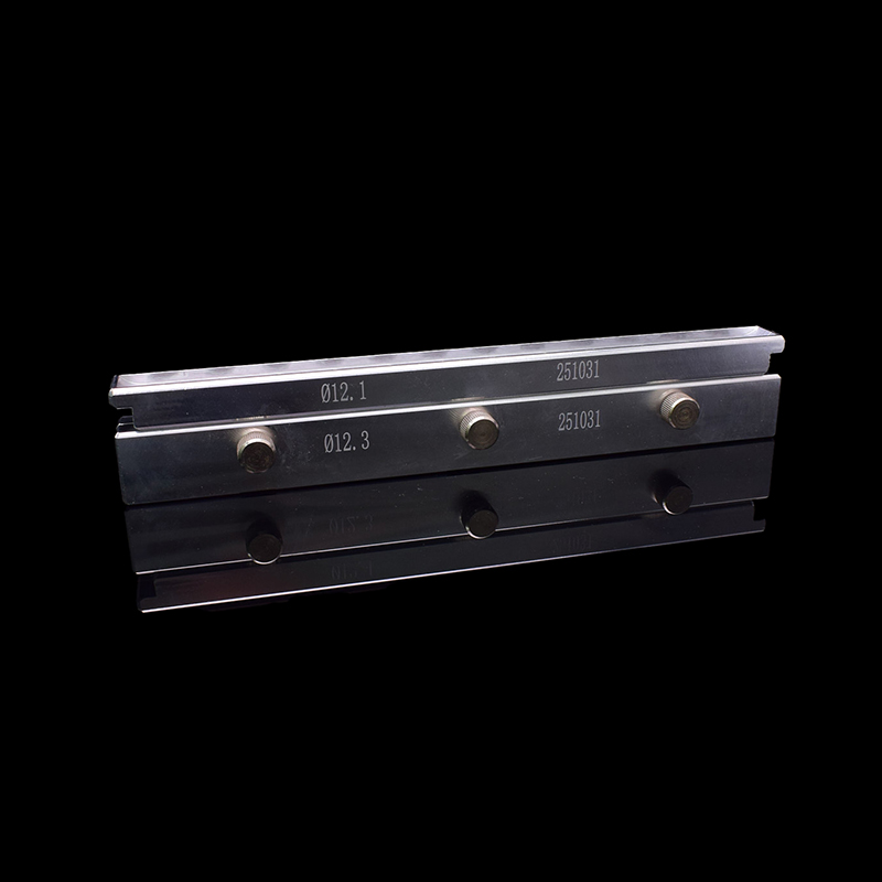 12-cavity bird-beak lipstick mold marked with a 12.1 mm diameter